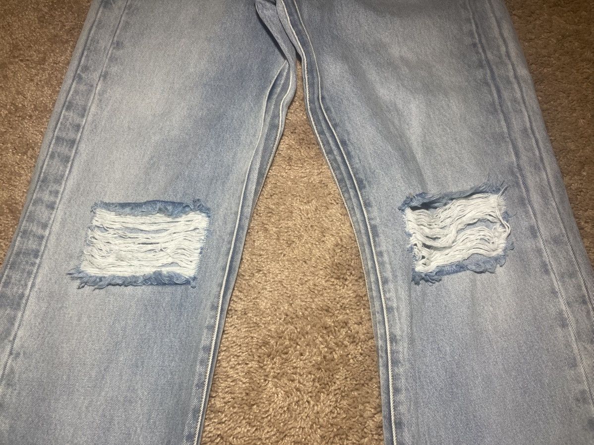Vetements New Vetements Extended Leg Flare Distressed Double Seam Wash Size US 30 / EU 46 - 5 Thumbnail
