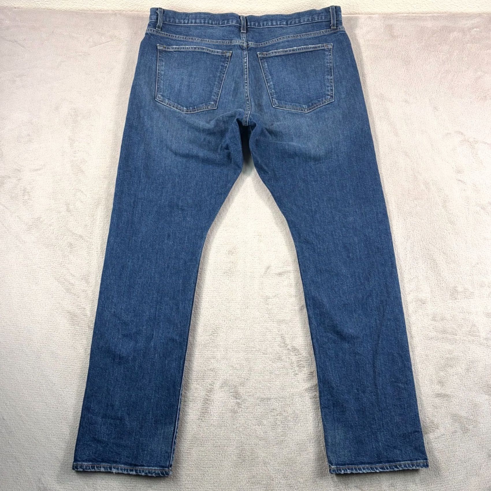 Imogene + Willie Imogene + Willie Barton Slim Denim Jeans Men 40x34 Blue Mid Rise Medium Wash Size US 40 / EU 56 - 5 Thumbnail