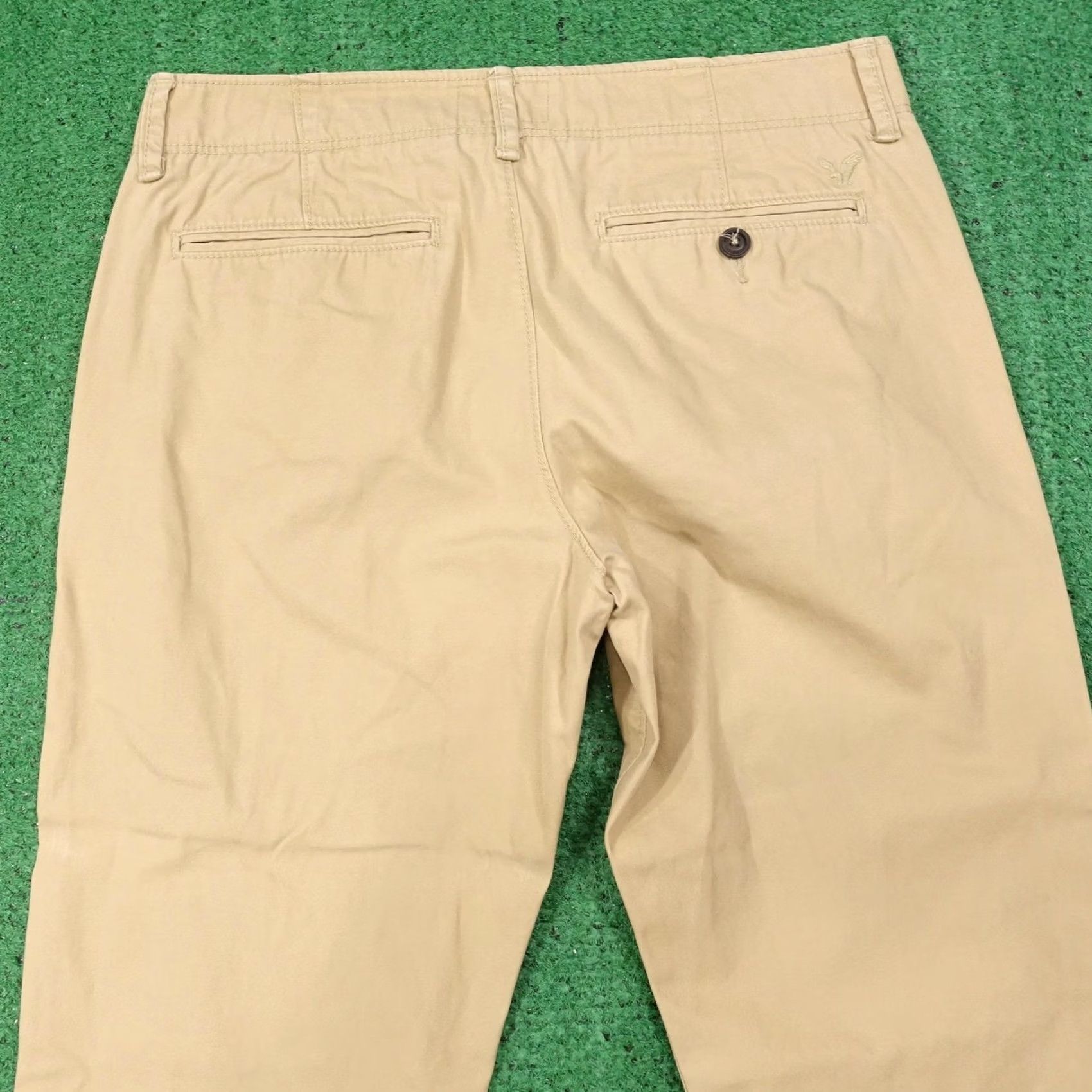 American Eagle Outfitters American Eagle Outfitters Chino Pants Mens 32x32 Original Straight Beige 5-Pocket Logo Casual Business Mens Size US 32 / EU 48 - 5 Thumbnail