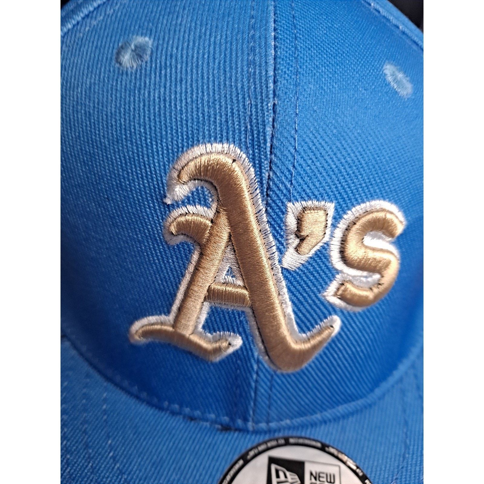 New Era New Era Athletics A's Battle MC Sky Blue Snapback Hat MLB Size ONE SIZE - 6 Thumbnail