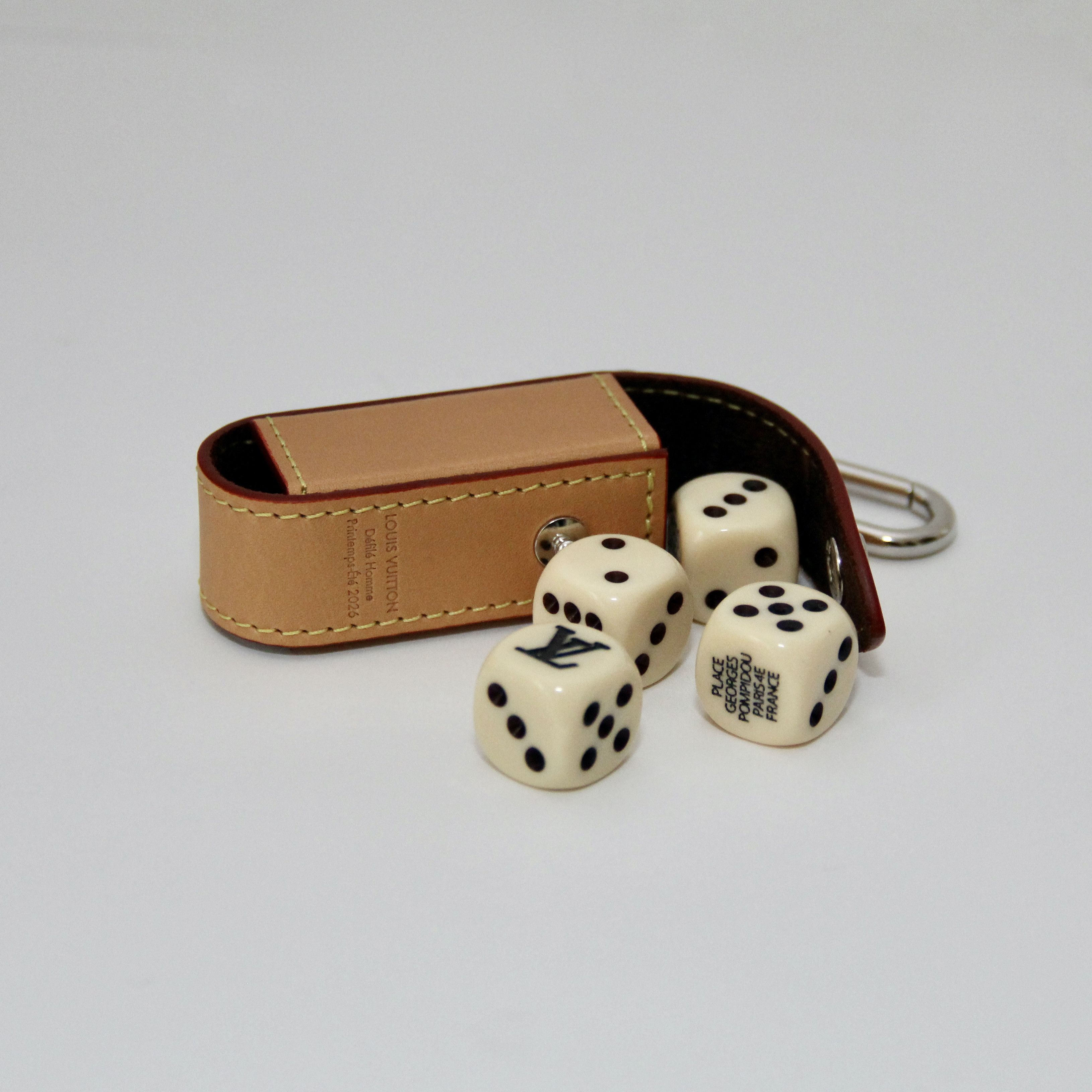 Louis Vuitton Leather Dice Holder Keyring