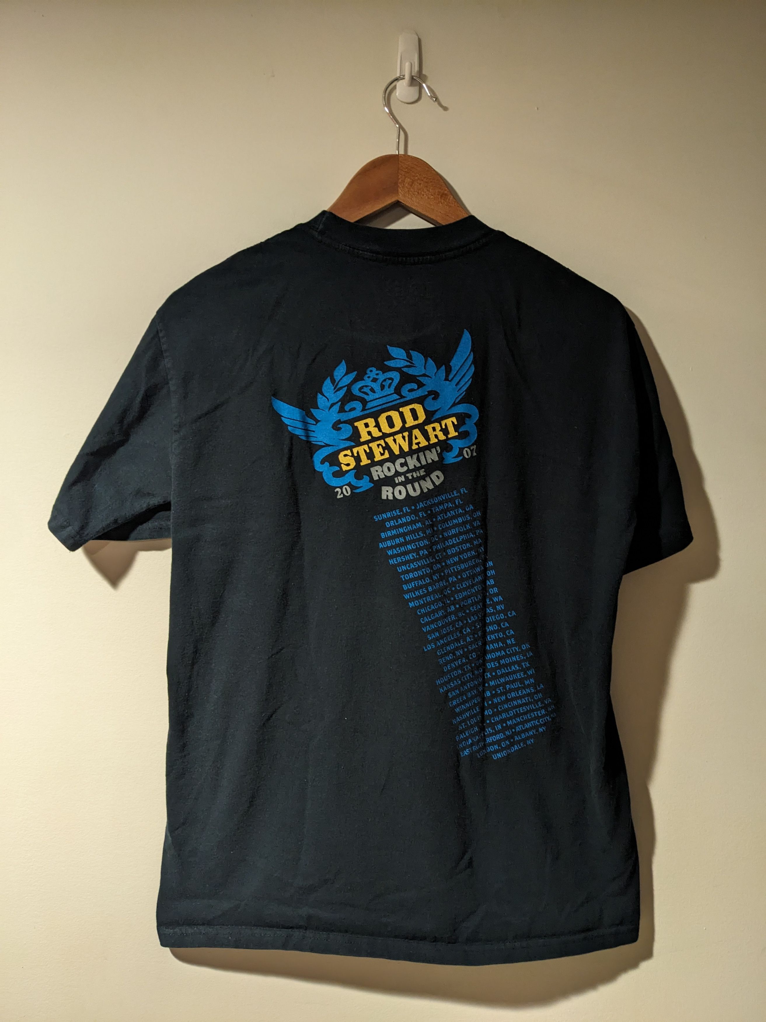 Band Tees × Vintage Vintage 2007 Rod Stewart Rockin in the Round Tour T-Shirt Size US L / EU 52-54 / 3 - 5 Thumbnail