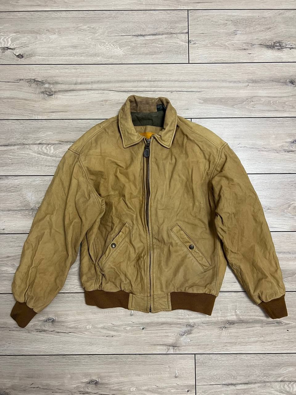 Timberland Timberland Leather Jacket Bomber Korea Made Size US S / EU 44-46 / 1 - 1 Thumbnail