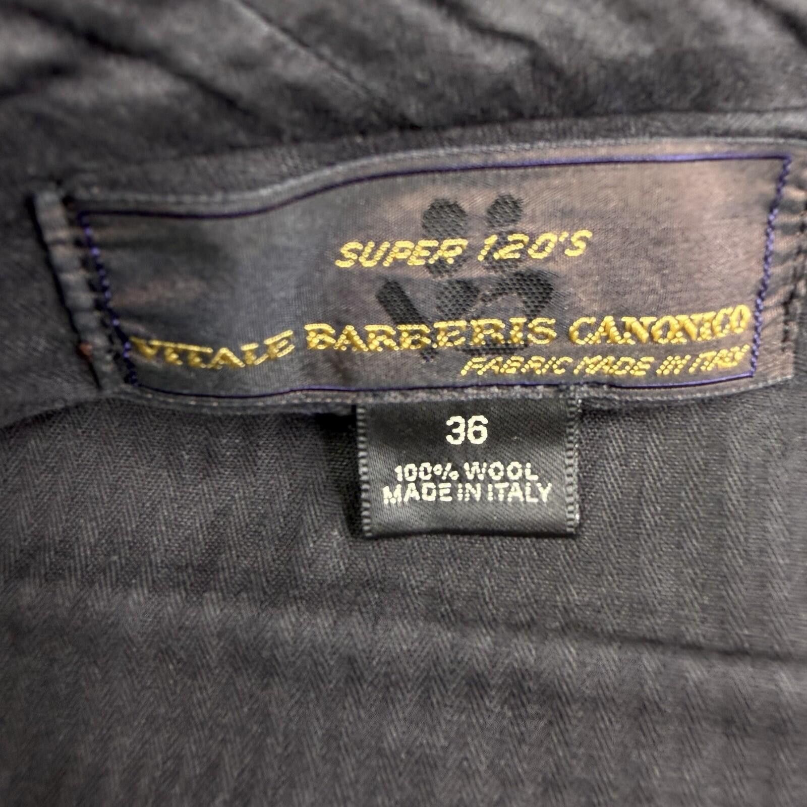 Other Vitale Barberis Canonico Gray Wool Dress Pants Men's 36x31 Size US 36 / EU 52 - 4 Thumbnail