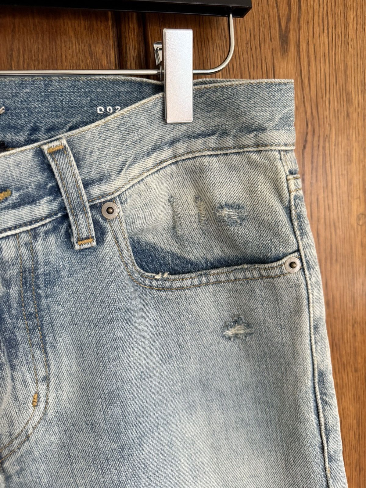 Saint Laurent Paris SS16 Saint Laurent knee rip trash jeans Hedi 29 D02 skinny Size US 29 - 15 Thumbnail