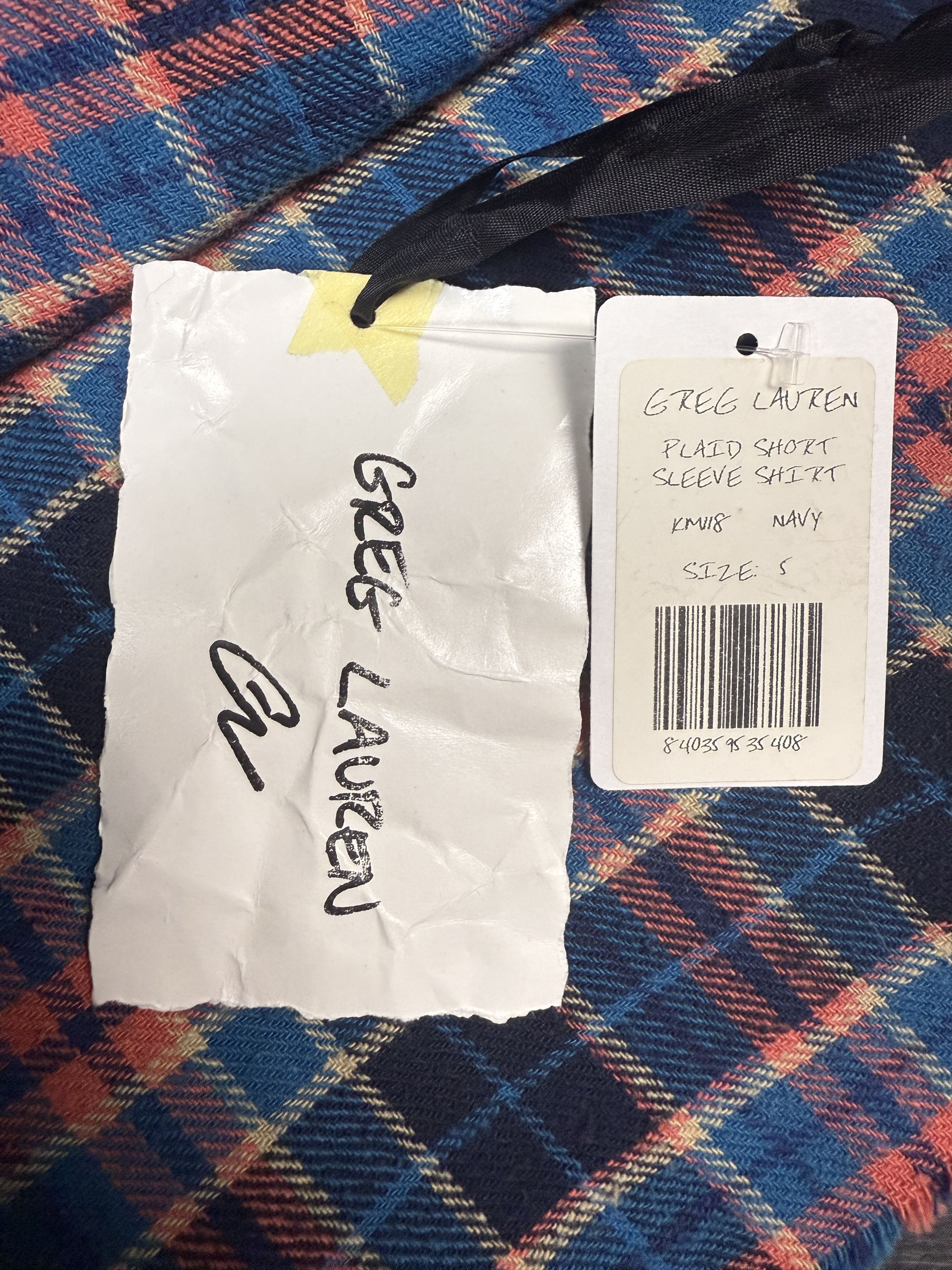 Greg Lauren $795 Greg Lauren Plaid Short Sleeve Shirt Size US XXL / EU 58 / 5 - 8 Thumbnail