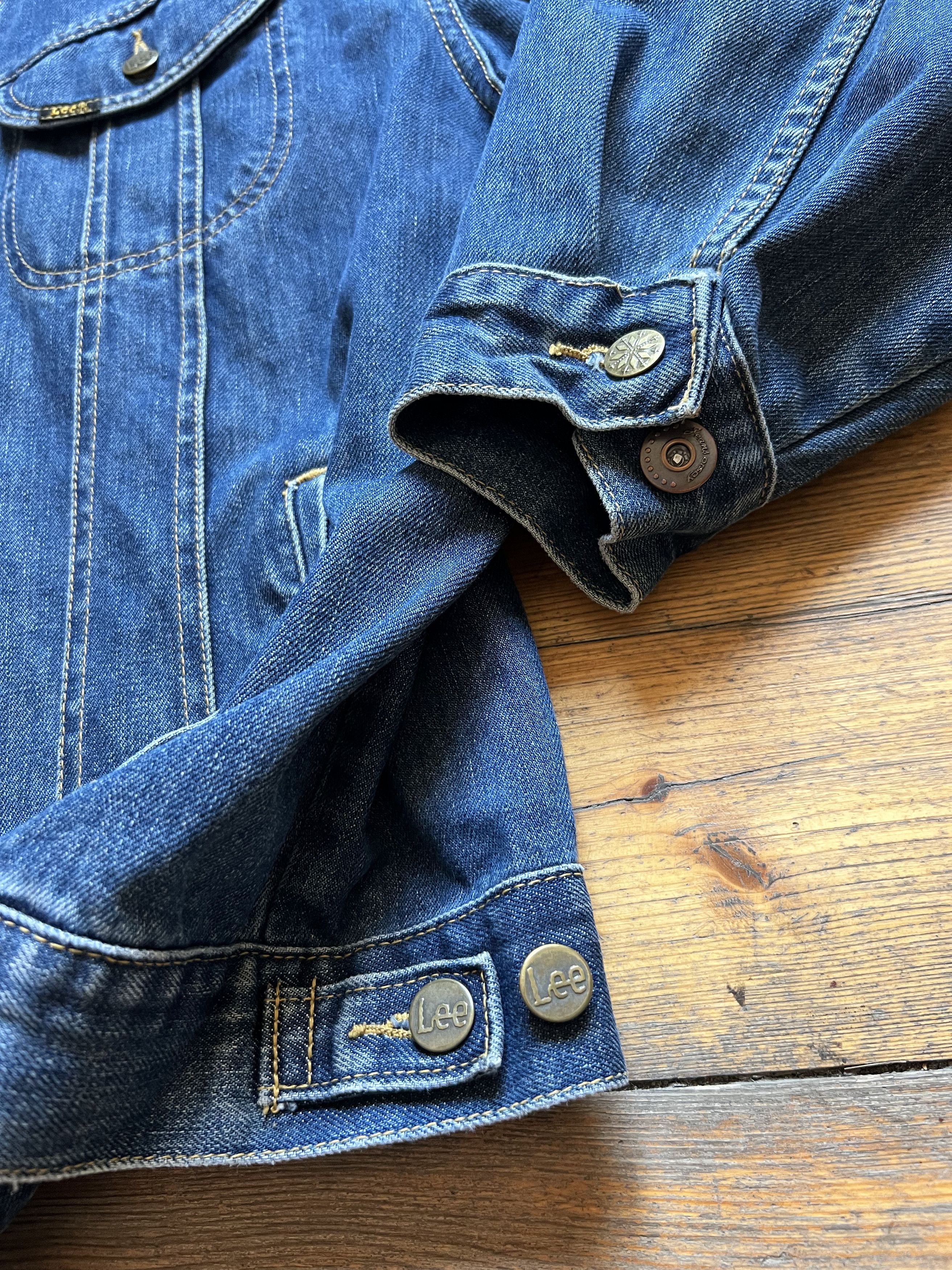Lee Lee Vintage Heavy Trucker Denim NFS Fade Jacket Bomber Size US XXL / EU 58 / 5 - 6 Thumbnail