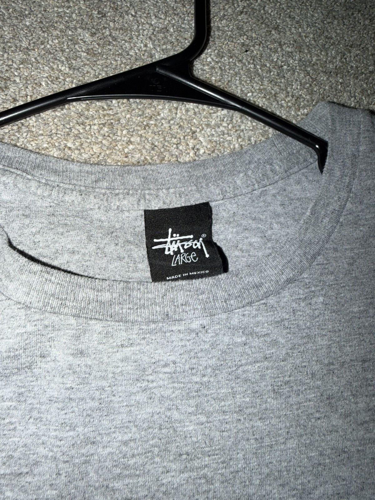 Stussy Gray/Black Stüssy t-shirt jersey graphic Size US L / EU 52-54 / 3 - 3 Thumbnail