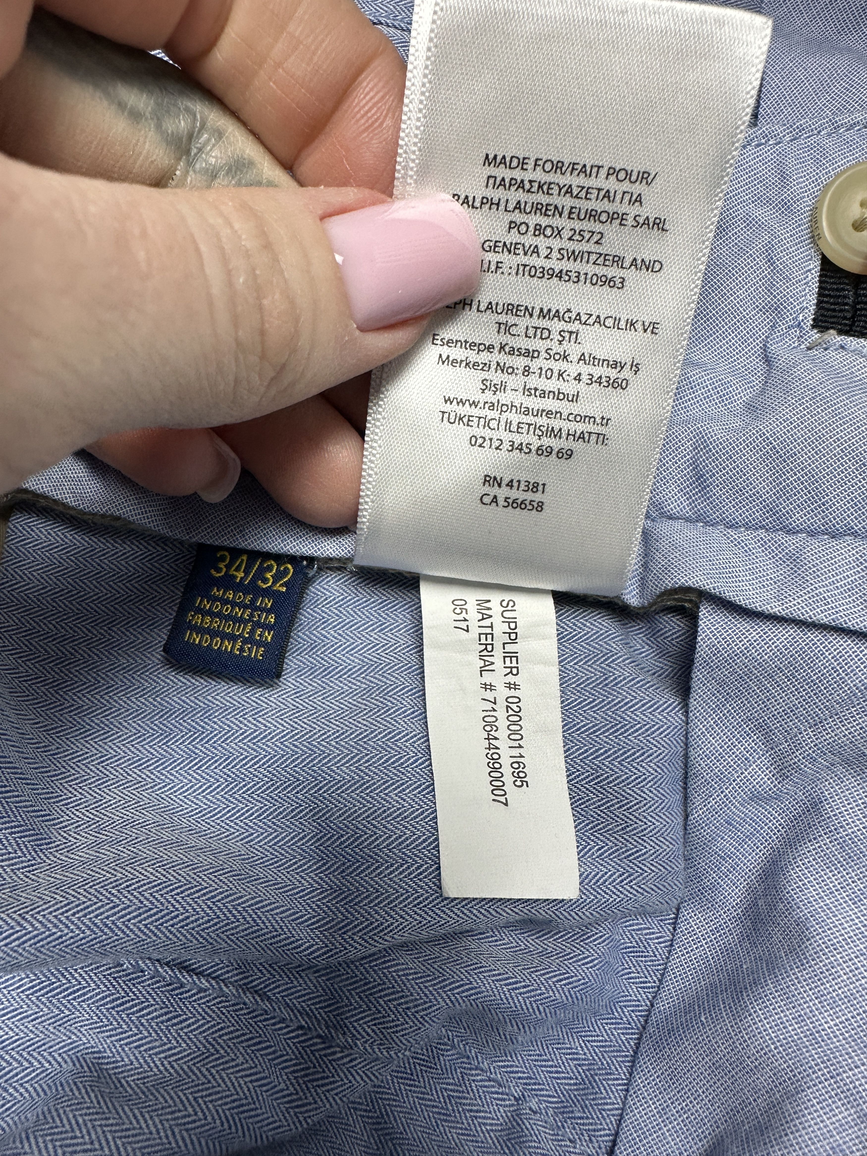 Polo Ralph Lauren Polo Ralph Lauren Mens Chino Pants Size US 34 / EU 50 - 6 Thumbnail
