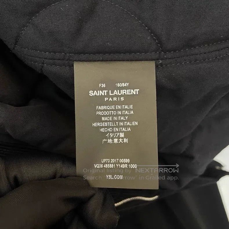 Saint Laurent Paris Saint Laurent Paris Black Corduroy Sheepskin Collar Jacket Size XS / US 0-2 / IT 36-38 - 6 Thumbnail