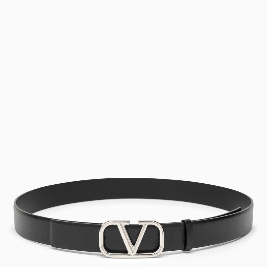 Valentino o1d2blof0724 Size : 90 / Leather Belts in Black & Silver Size 34 - 1 Thumbnail