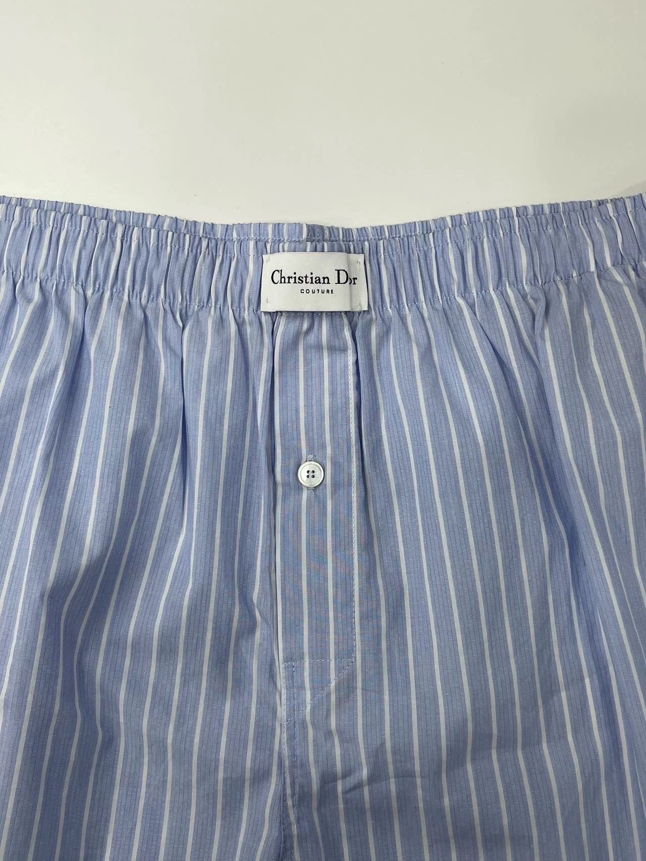 Dior Dior Size LBlue and white striped shorts Size US 32 / EU 48 - 9 Thumbnail