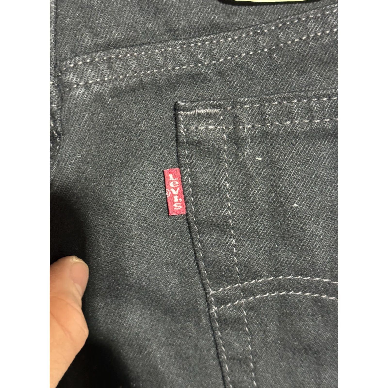 Levi's VINTAGE Levi's 515 Jeans 32W 36L Black Relaxed Fit 90s Kanye Mens Jeans 5-Pocket Straight 1997 USA Size US 32 / EU 48 - 4 Thumbnail