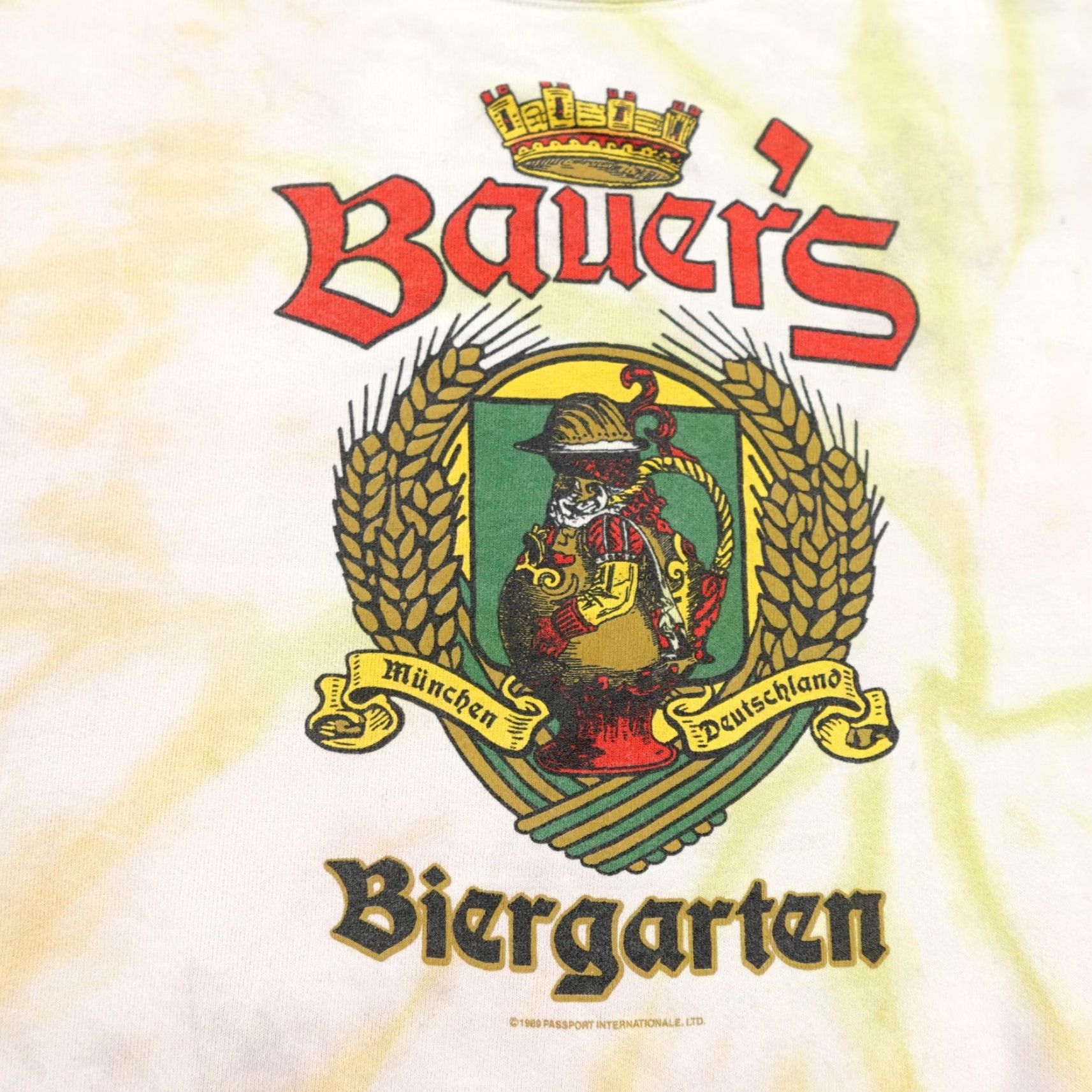 Vintage VINTAGE Bauer's Biergarten Sweatshirt Mens Large Tie Dye Crew Neck Munich Beer Outdoor Graphic Print Pullover Fleece Logo 90s Mens Size US L / EU 52-54 / 3 - 3 Thumbnail