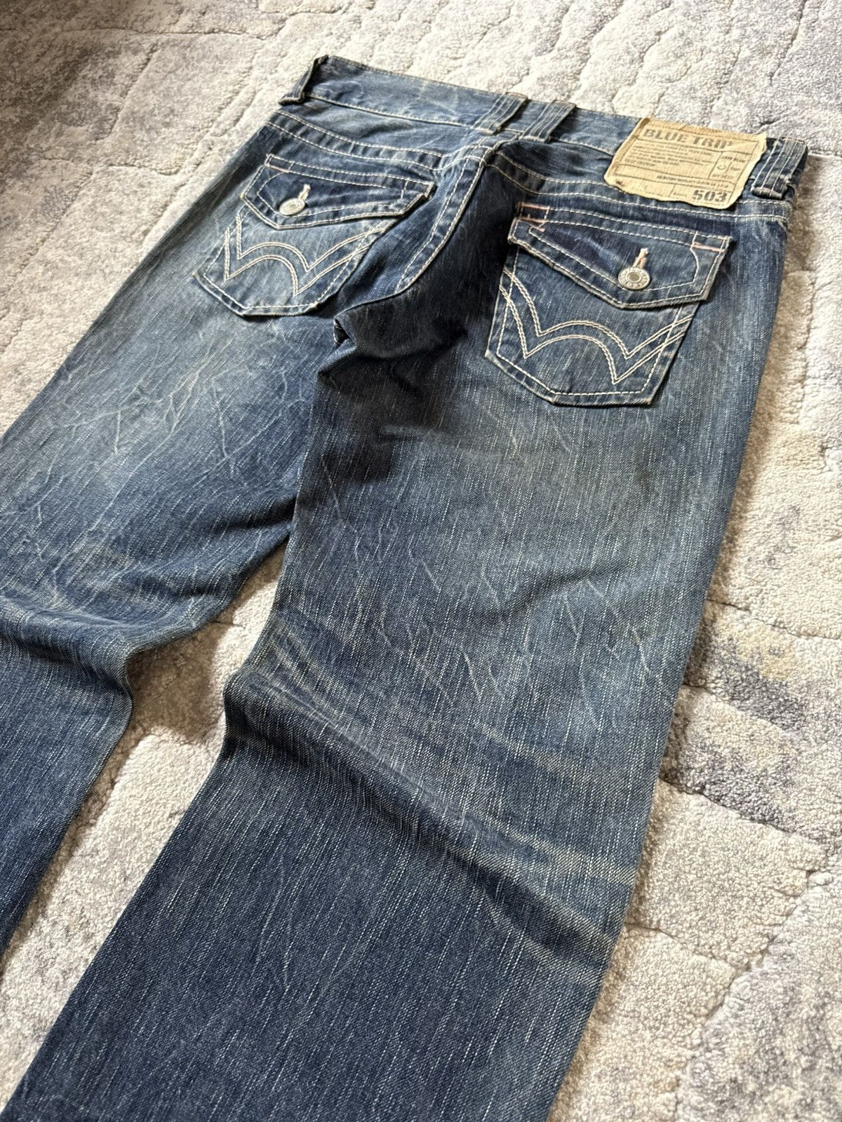 Edwin Edwin 503 Blue Trip Medium Wash Flared Jeans Size US 29 - 12 Thumbnail