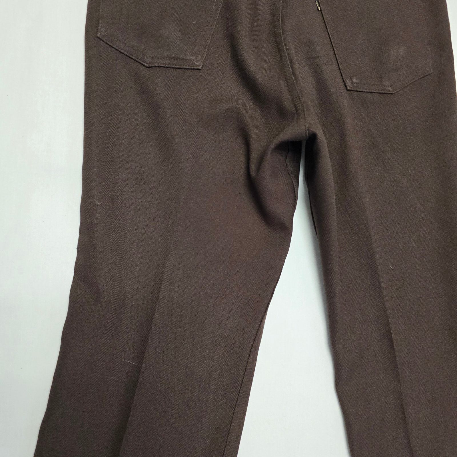 Levi's Vintage Levis Bootcut Pants Mens 34x29 Herringbone Western Size US 34 / EU 50 - 4 Thumbnail