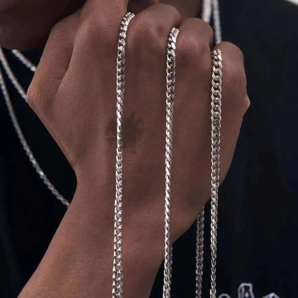 Jewelry Hip-hop Cuban choker chain necklace punk style Y2K Size ONE SIZE - 4 Thumbnail