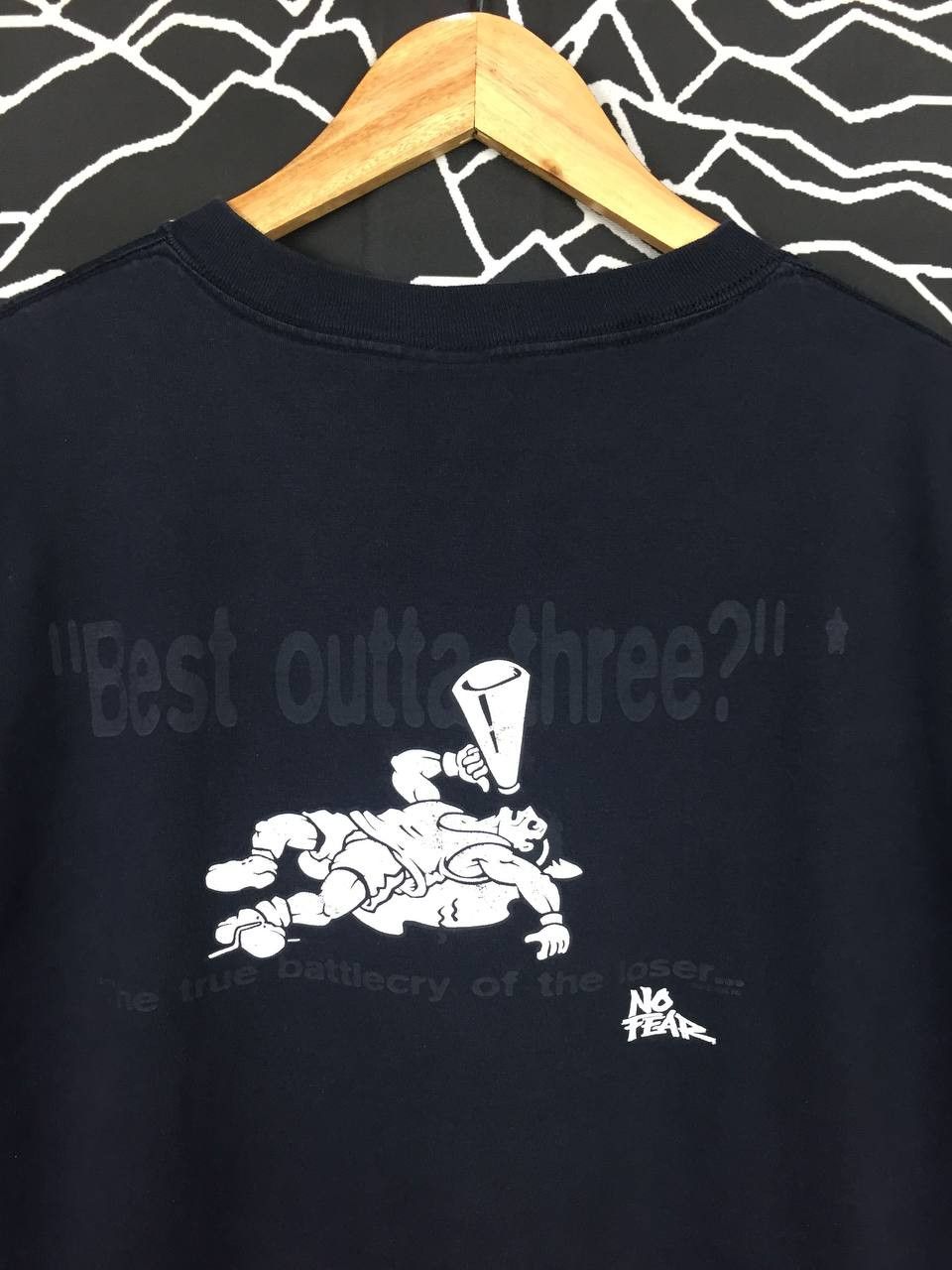 No Fear × Vintage Vtg No Fear The True Battlecry Of The Loser Tee Size US L / EU 52-54 / 3 - 3 Thumbnail