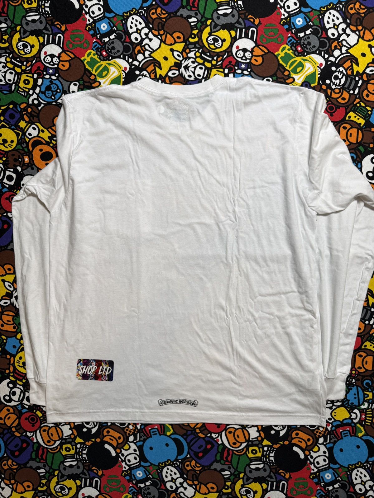 Chrome Hearts Chrome Hearts White Script Logo Long Sleeve Tee Size US XXL / EU 58 / 5 - 12 Thumbnail