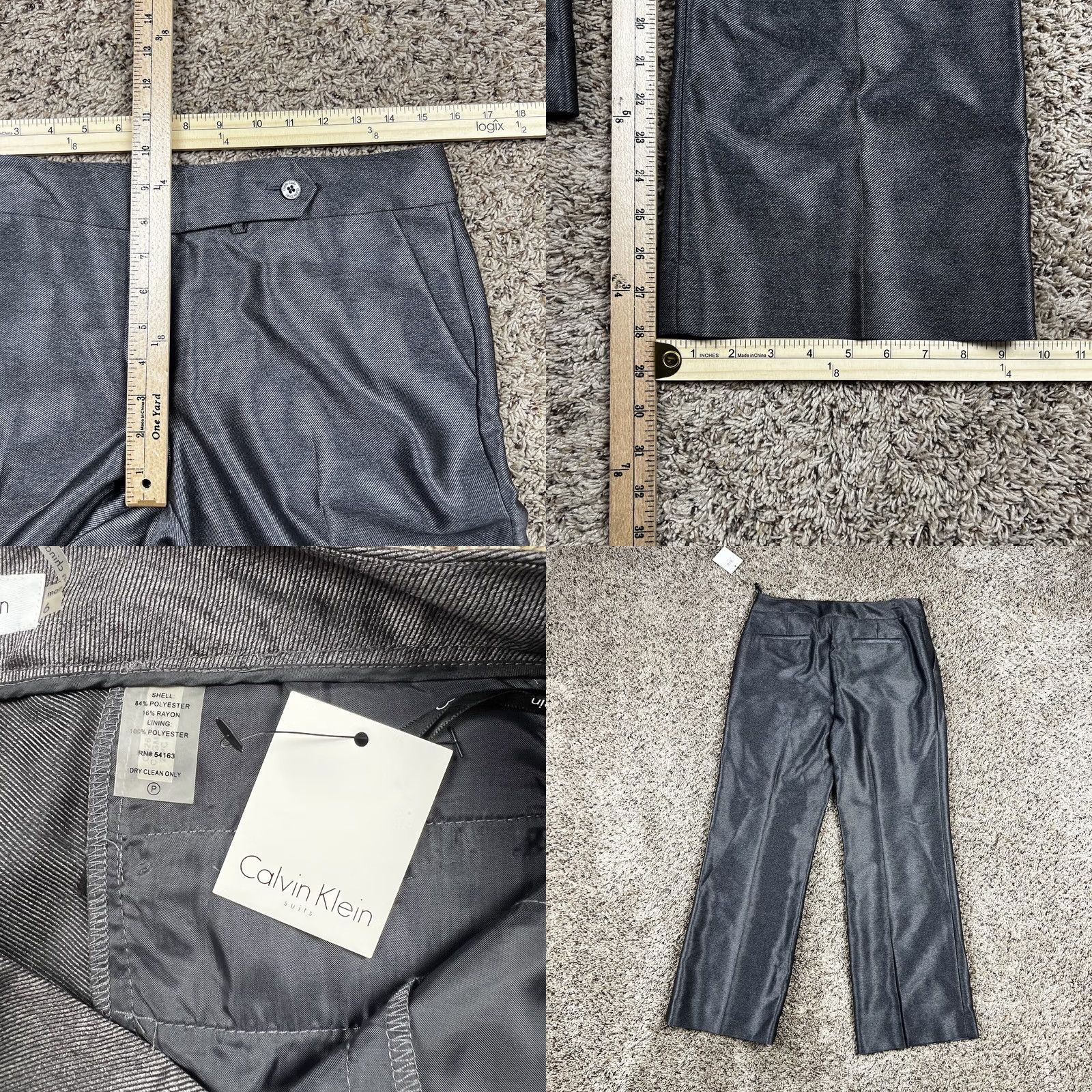 Calvin Klein VINTAGE? No. Calvin Klein Gray Dress Pants Women 6 Straight Leg Modern Fit Pants Trousers Shirt? Size 28" / US 6 / IT 42 - 8 Thumbnail