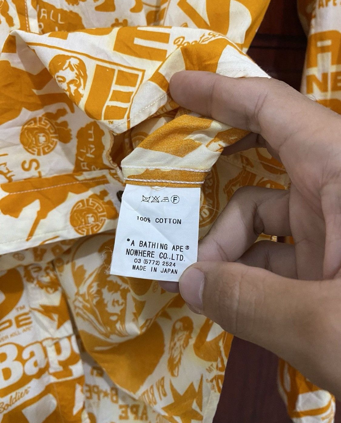 Bape Bape All Logo Button Up Shirt Size US S / EU 44-46 / 1 - 11 Thumbnail