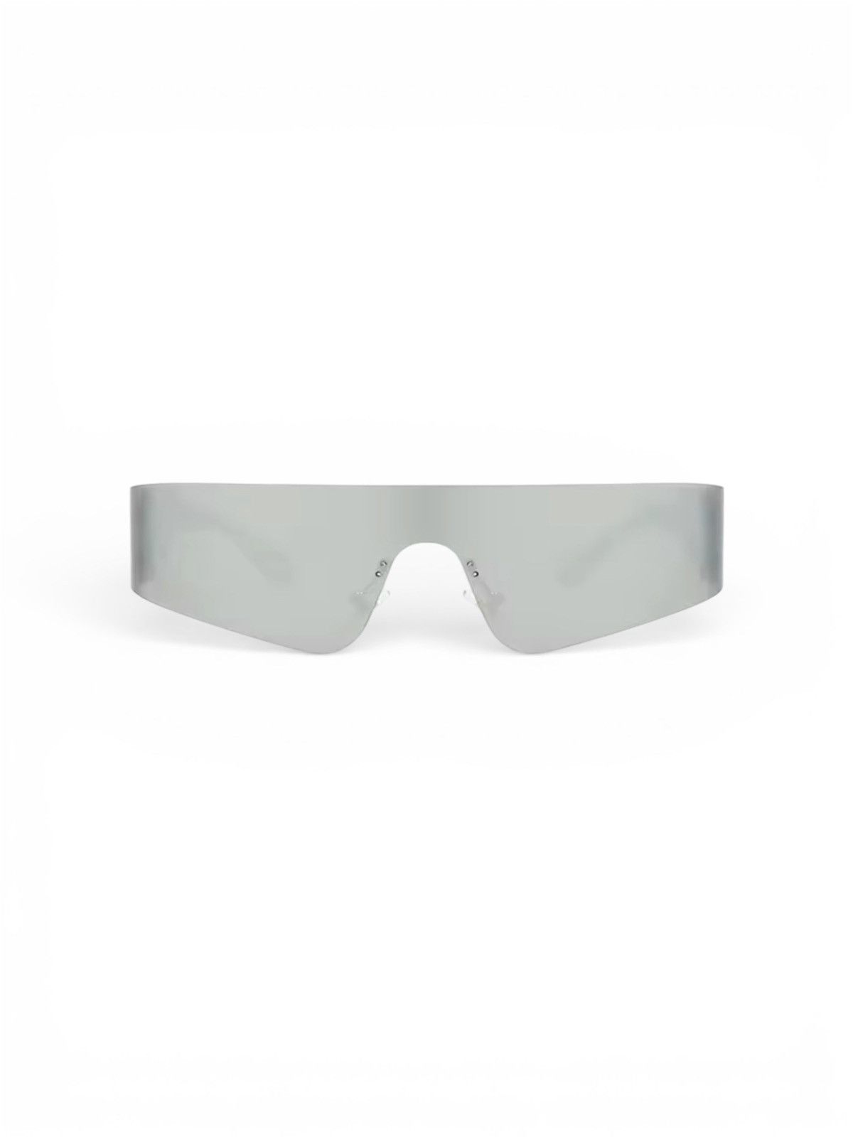 Other Futuristic Shield Sunglasses Silver Mirrored UV400 Y2K Size ONE SIZE - 2 Thumbnail
