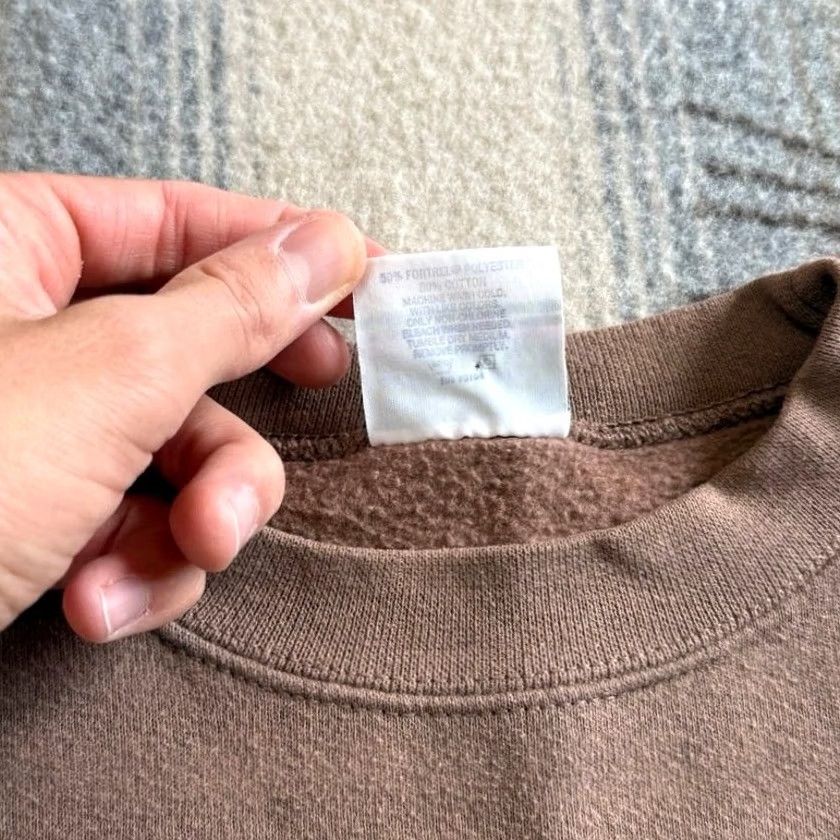Vintage VINTAGE 90s Deer Nature Outdoor Sweatshirt XL Brown USA Mens Size US XL / EU 56 / 4 - 4 Thumbnail