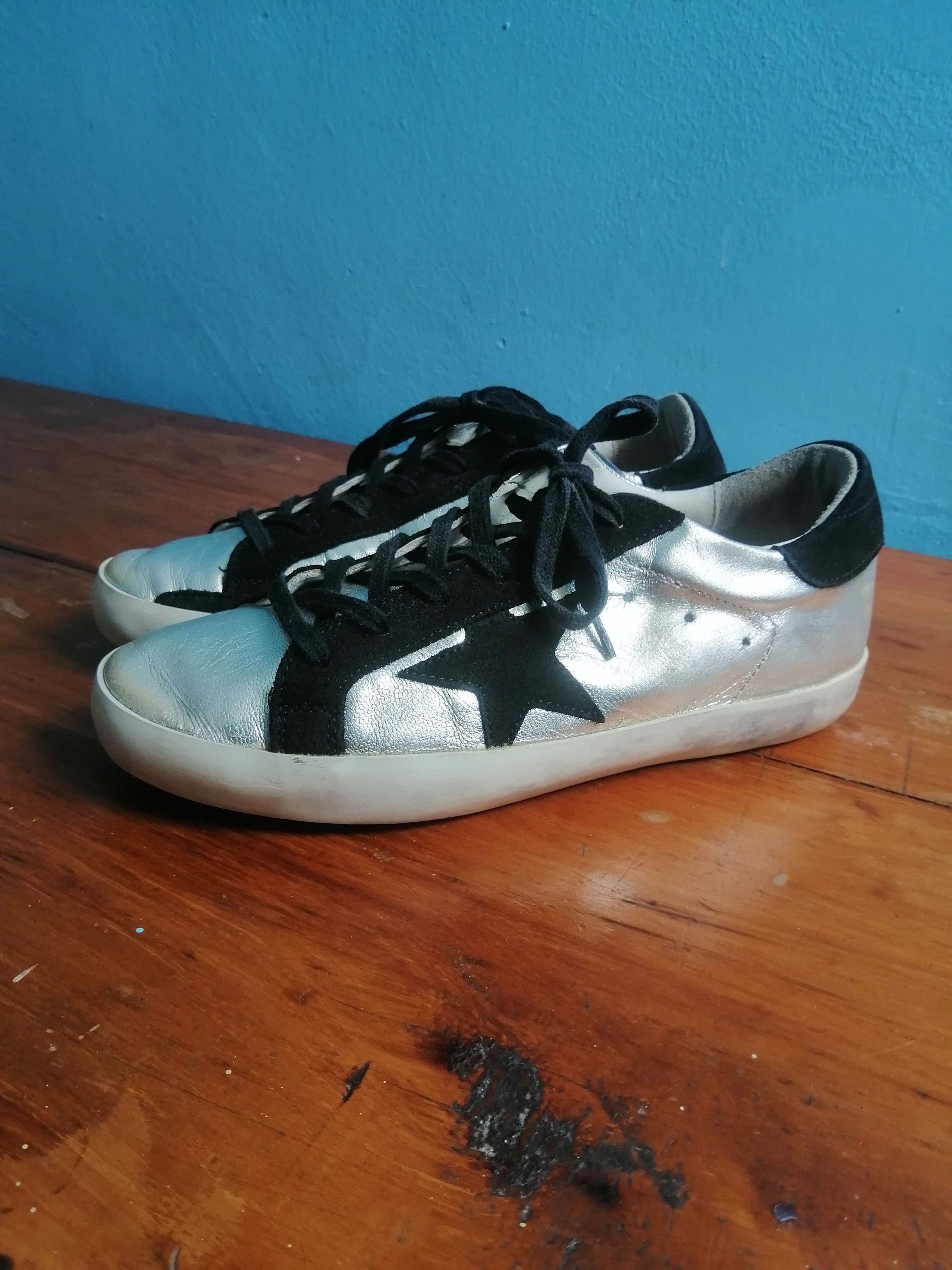 Golden Goose Silver Golden Goose Superstar Size US 5.5 / EU 38 - 4 Thumbnail
