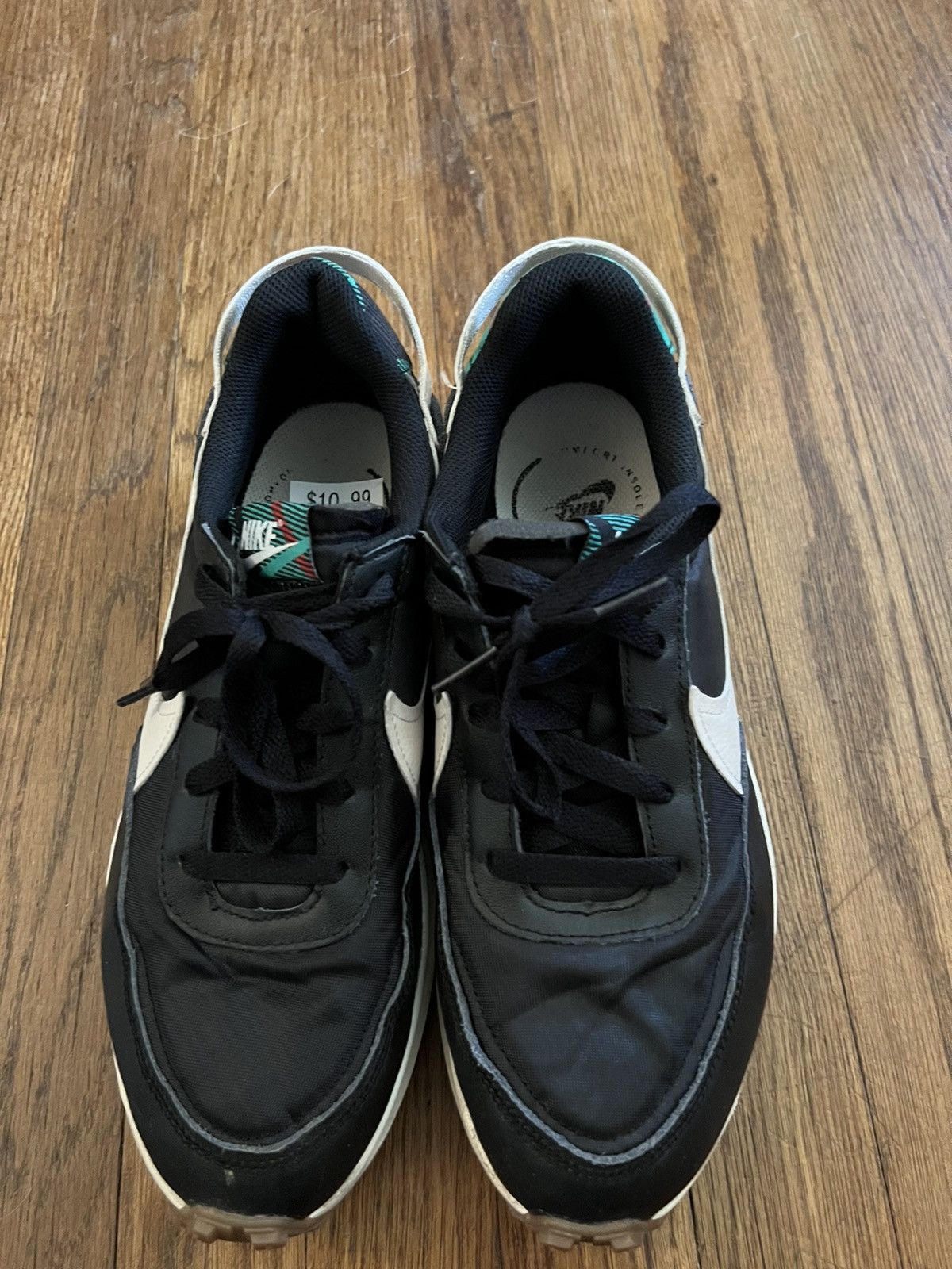 Nike NIKE WAFFLE DEBUT PRM TRAINER BLACK/PALE IVORY MEN'S 8.5 Size US 8.5 / EU 41-42 - 3 Thumbnail