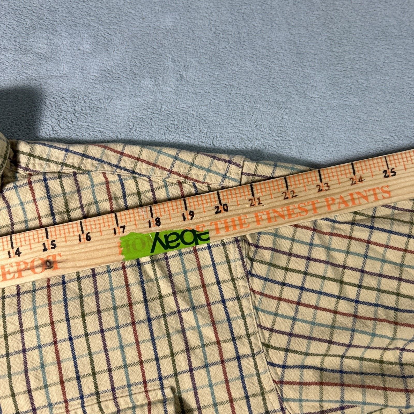 L.L. Bean LL Bean Thick Flannel Button Up Men Large Barn Rugby Match Size US L / EU 52-54 / 3 - 11 Thumbnail