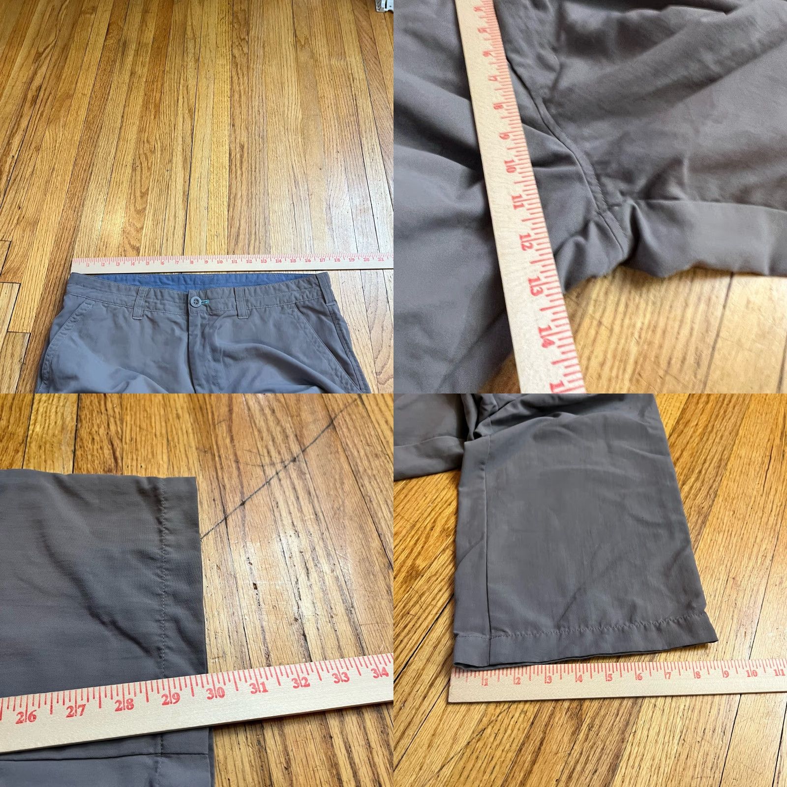 Vintage Rohan Pants Mens 36 Gray Fusions Trousers Hiking Outdoor Polyester Mens Size 36 Gray Chino Inseam 30 Size US 36 / EU 52 - 8 Thumbnail