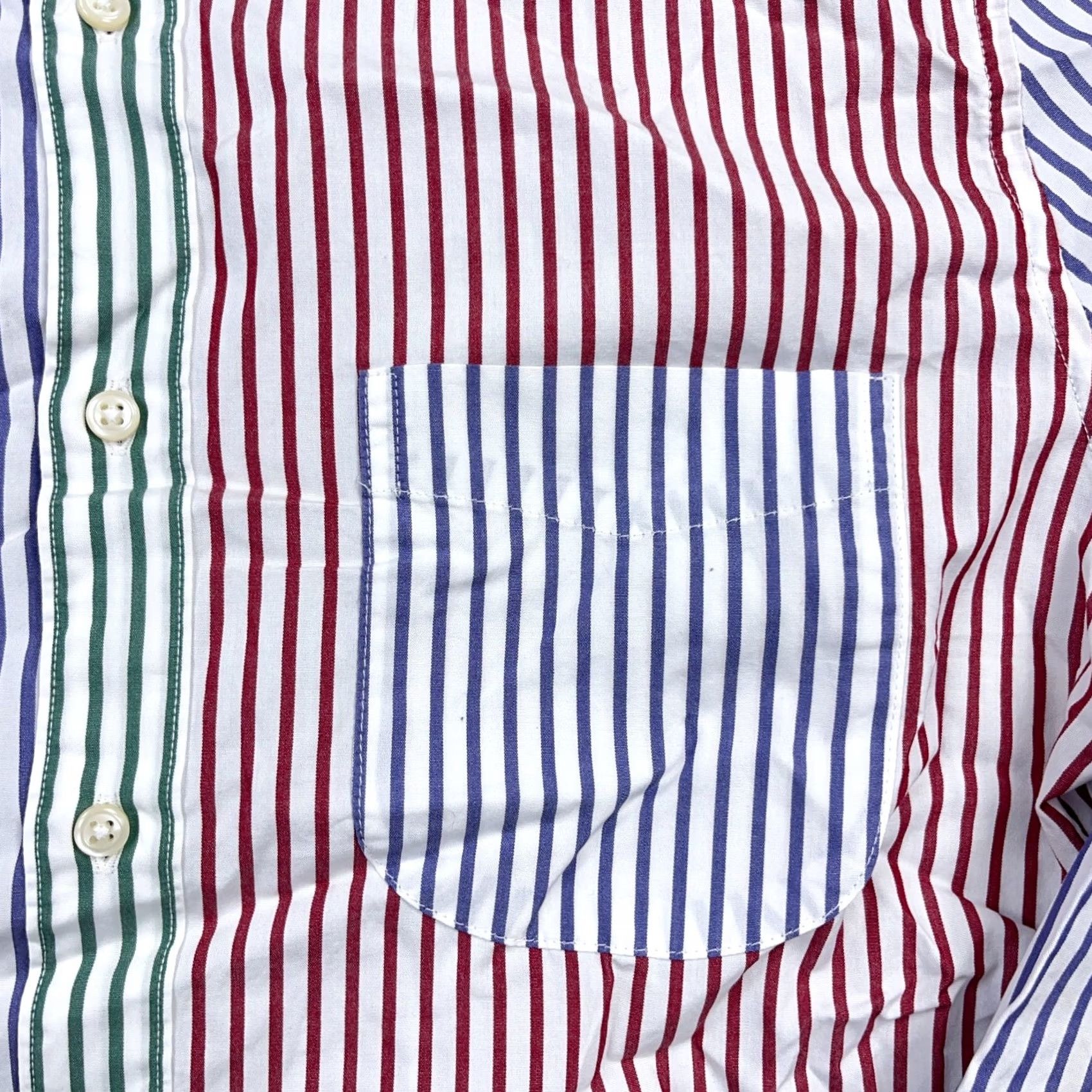 J.Crew J.CREW Shirt Men M Slim Fit Colorblock Button Up Multicolor Striped 2 Ply Poplin Preppy Casual Modern Size US M / EU 48-50 / 2 - 3 Thumbnail