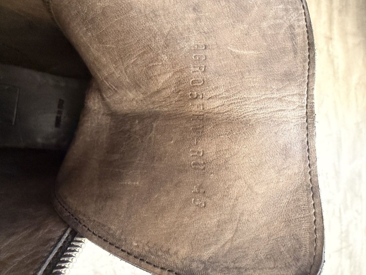 Guidi Guidi GR05FRV_RU Reverse Horse Leather Front Zip Boots Size US 12 / EU 45 - 14 Thumbnail