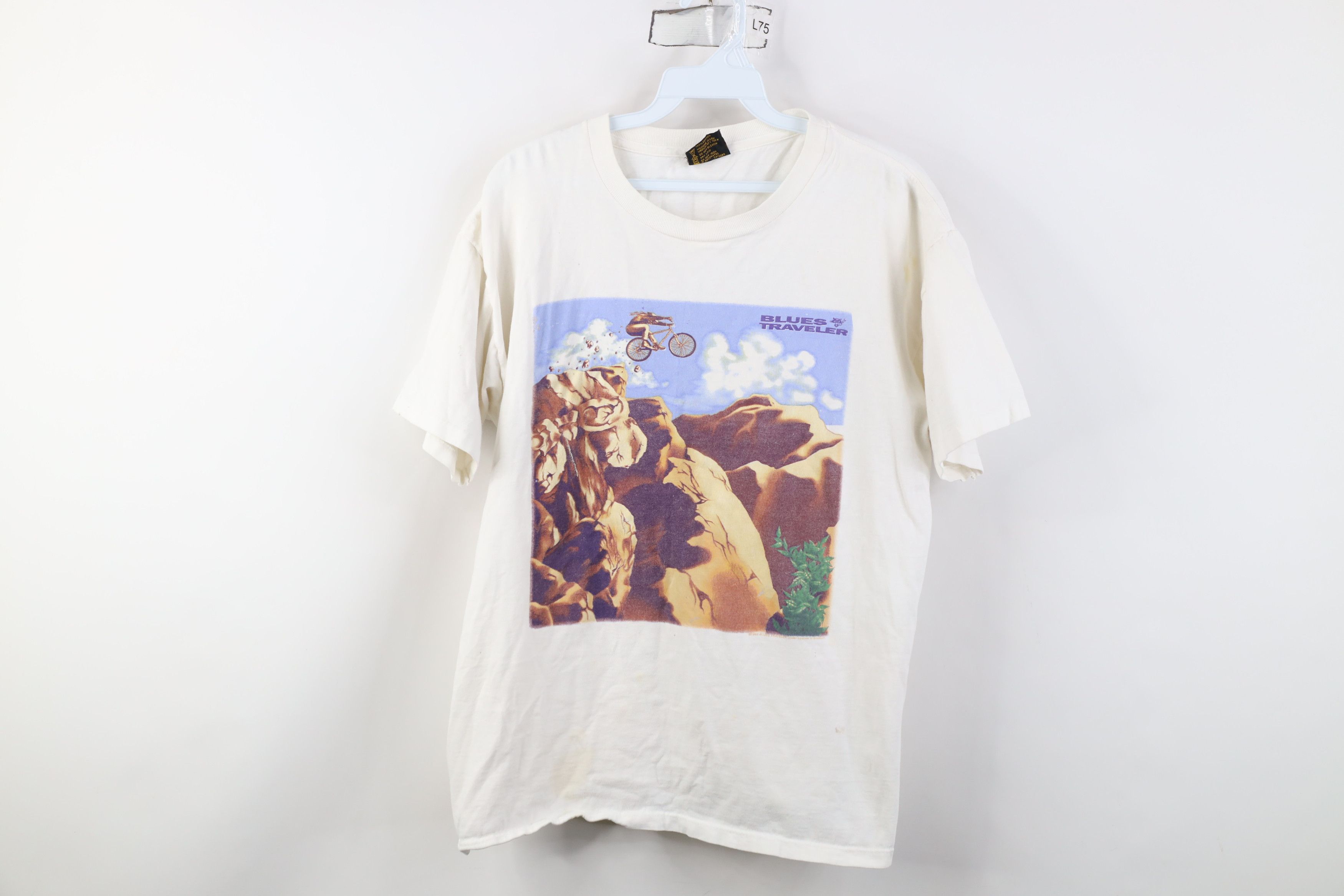 Vintage Vintage 90s 1995 Tour Blues Traveler Band T-Shirt USA Size L / US 10 / IT 46 - 1 Thumbnail
