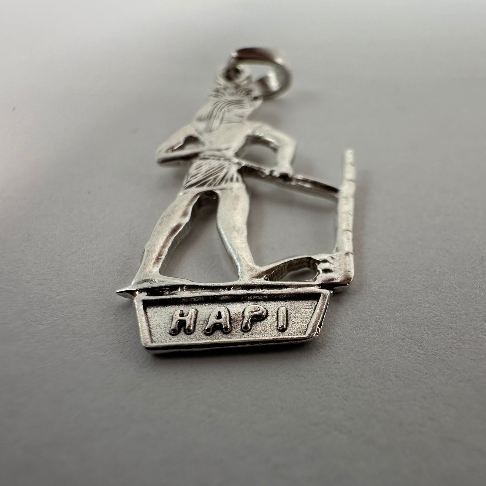 Sterling Silver Vintage 925 Sterling Silver Ancient Egyptian Pendant Size ONE SIZE - 6 Thumbnail