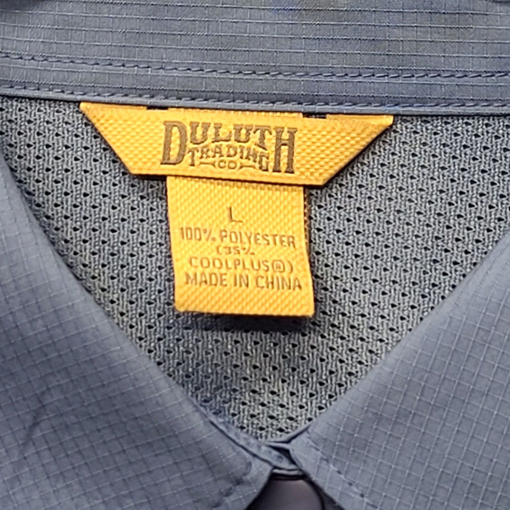 Vintage Duluth Trading Shirt Womens L Button-Up Long Sleeve Outdoor Casual Blue Polyester Knit? Size L / US 10 / IT 46 - 2 Thumbnail