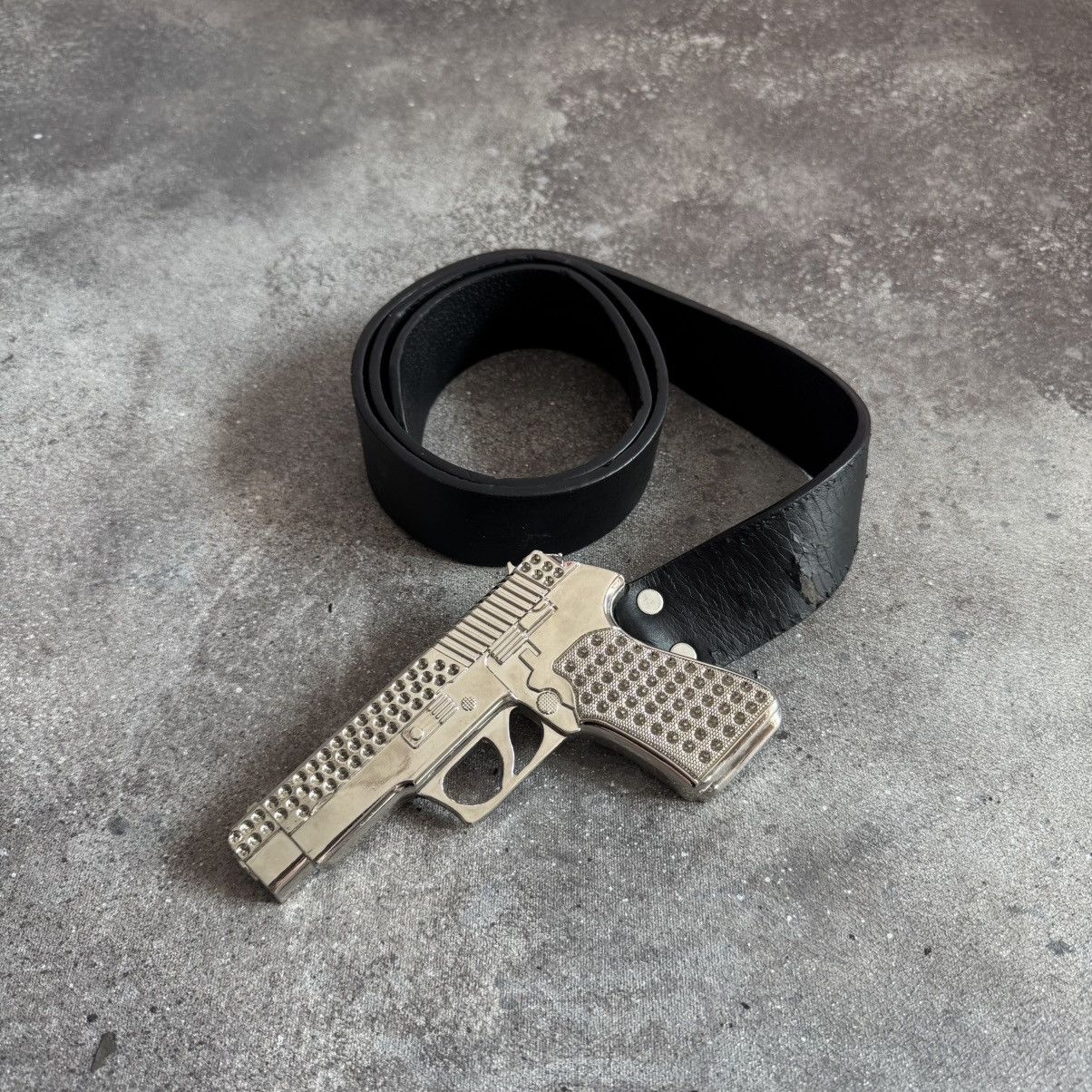 Hysteric Glamour Pistol Gun Buckle Vintage Y2K Leather Belt Size ONE SIZE - 1 Thumbnail
