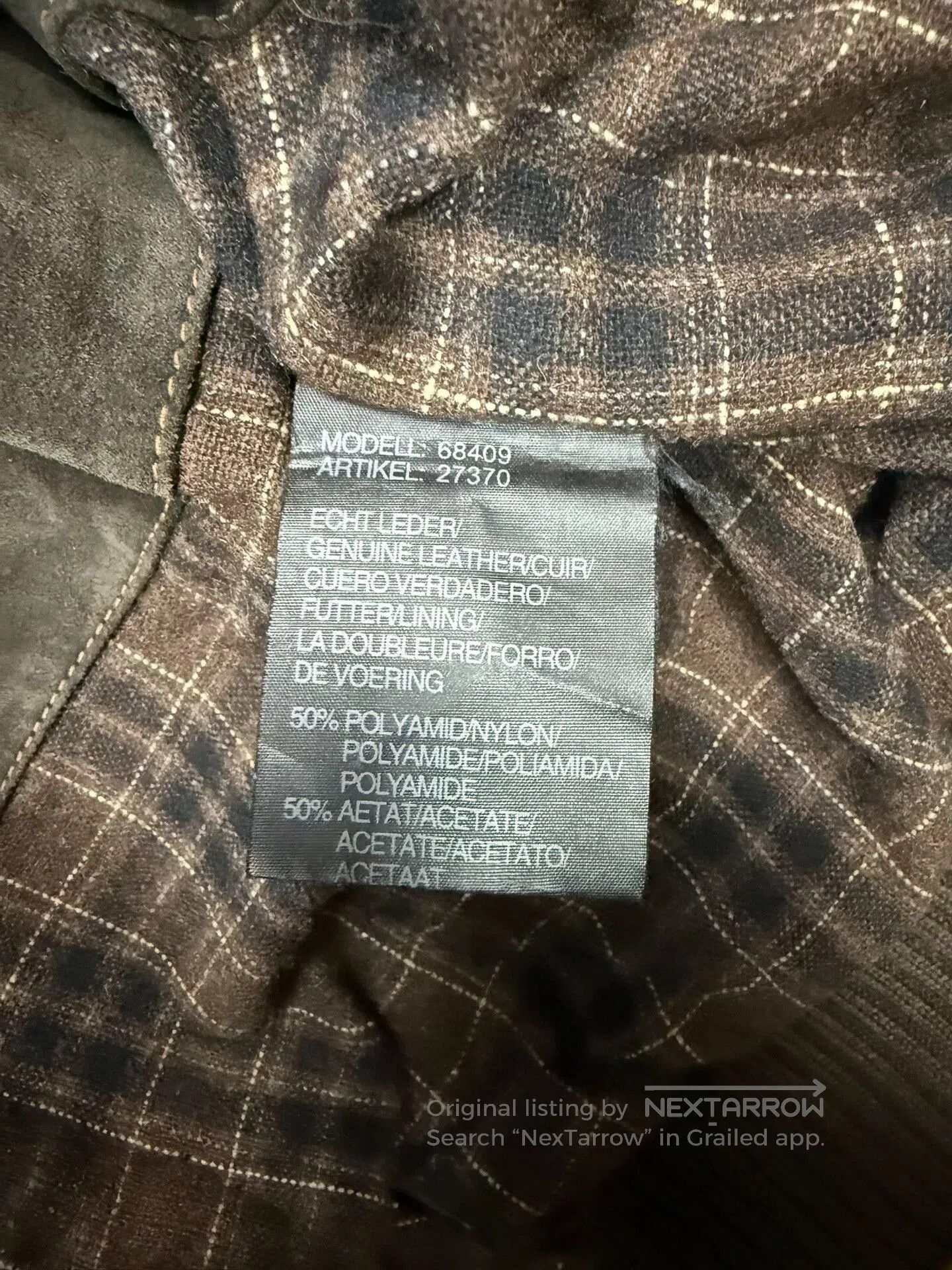 Other Heavyweight Leather Flight Jacket 2XL. Size US XXL / EU 58 / 5 - 5 Thumbnail