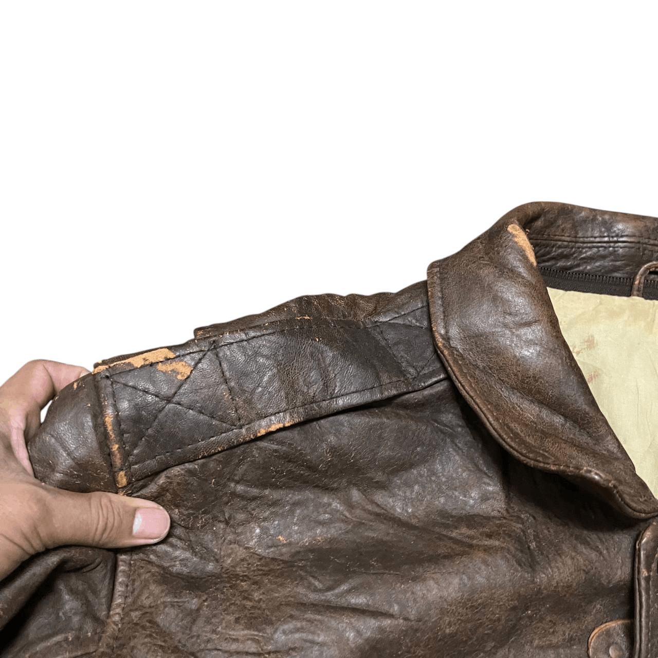 Leather Vintage Skelly Aero Dynamic Gasoline Cuir Leather Jacket Size US L / EU 52-54 / 3 - 7 Thumbnail