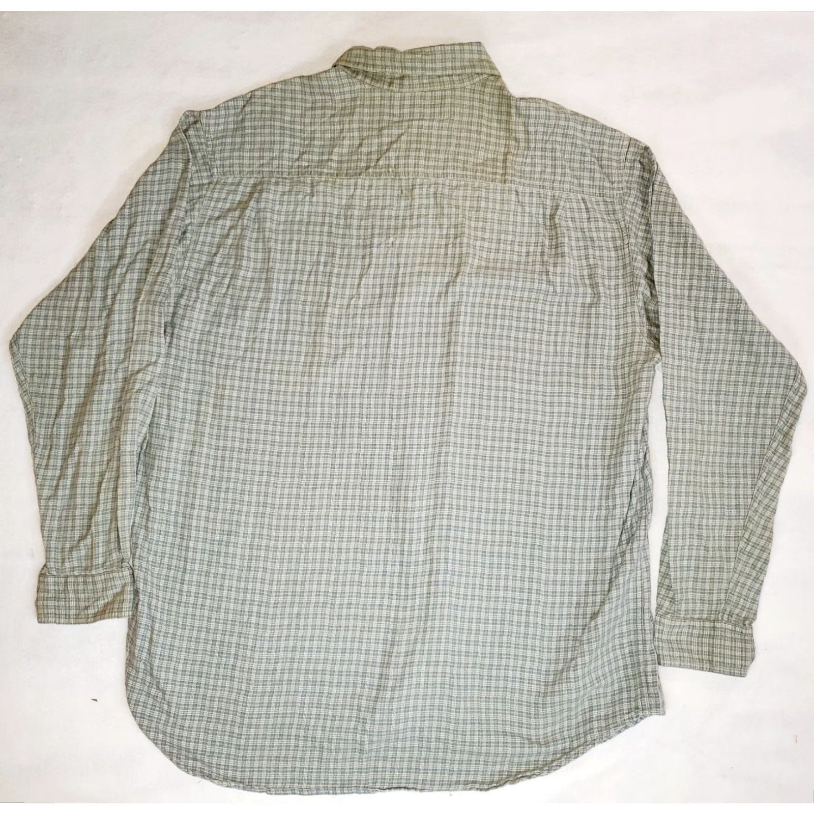 Vintage VINTAGE Columbia Beige/Blue Plaid XCD Button Up Long Sleeve Shirt XLarge Size US XL / EU 56 / 4 - 5 Thumbnail