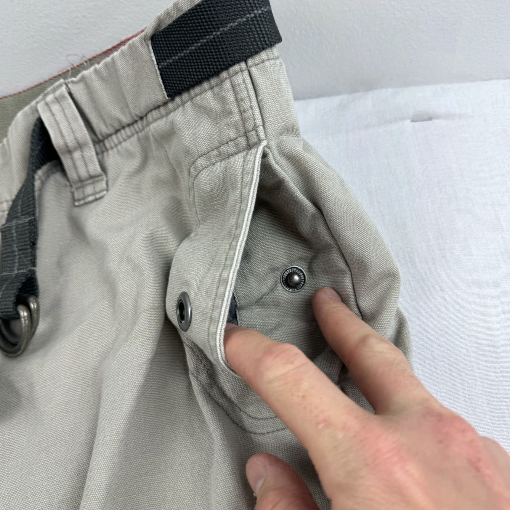 Old Navy VINTAGE Old Navy Cargo Pants Men 38 Regular Tan Beige Wide-Leg 28in Inseam Grunge Y2K Punk Hipster Baggy Size US 38 / EU 54 - 3 Thumbnail