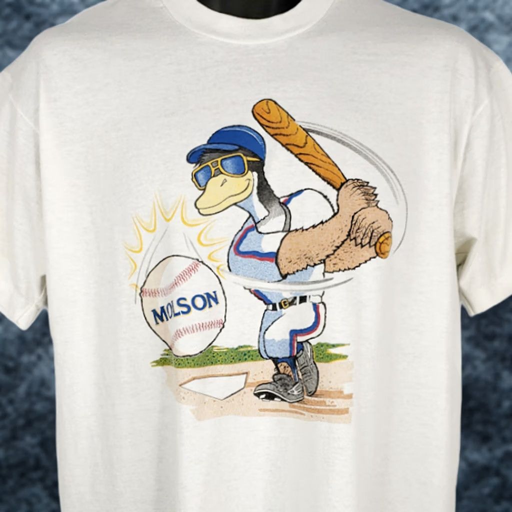 Vintage VINTAGE Molson Baseball T Shirt Mens Size Large 90s 640 AM Radio Made In USA Shirt White 50/50 Concert Beer Sports Molson Brewers Men Size US L / EU 52-54 / 3 - 1 Thumbnail