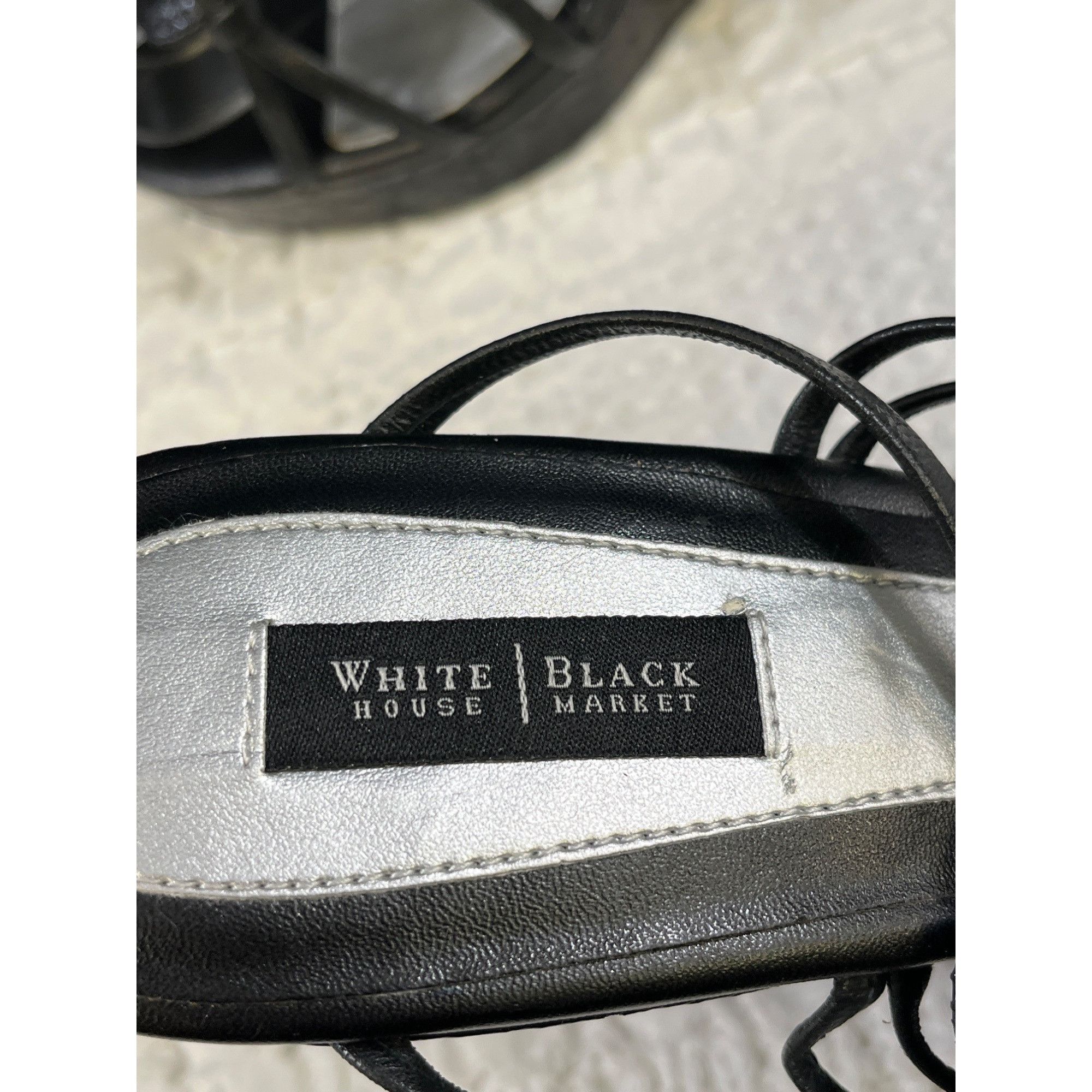 White House Black Market White House Black Market Emmalyn Women's Black Shoes/Heels S Size US 10 / IT 40 - 7 Thumbnail