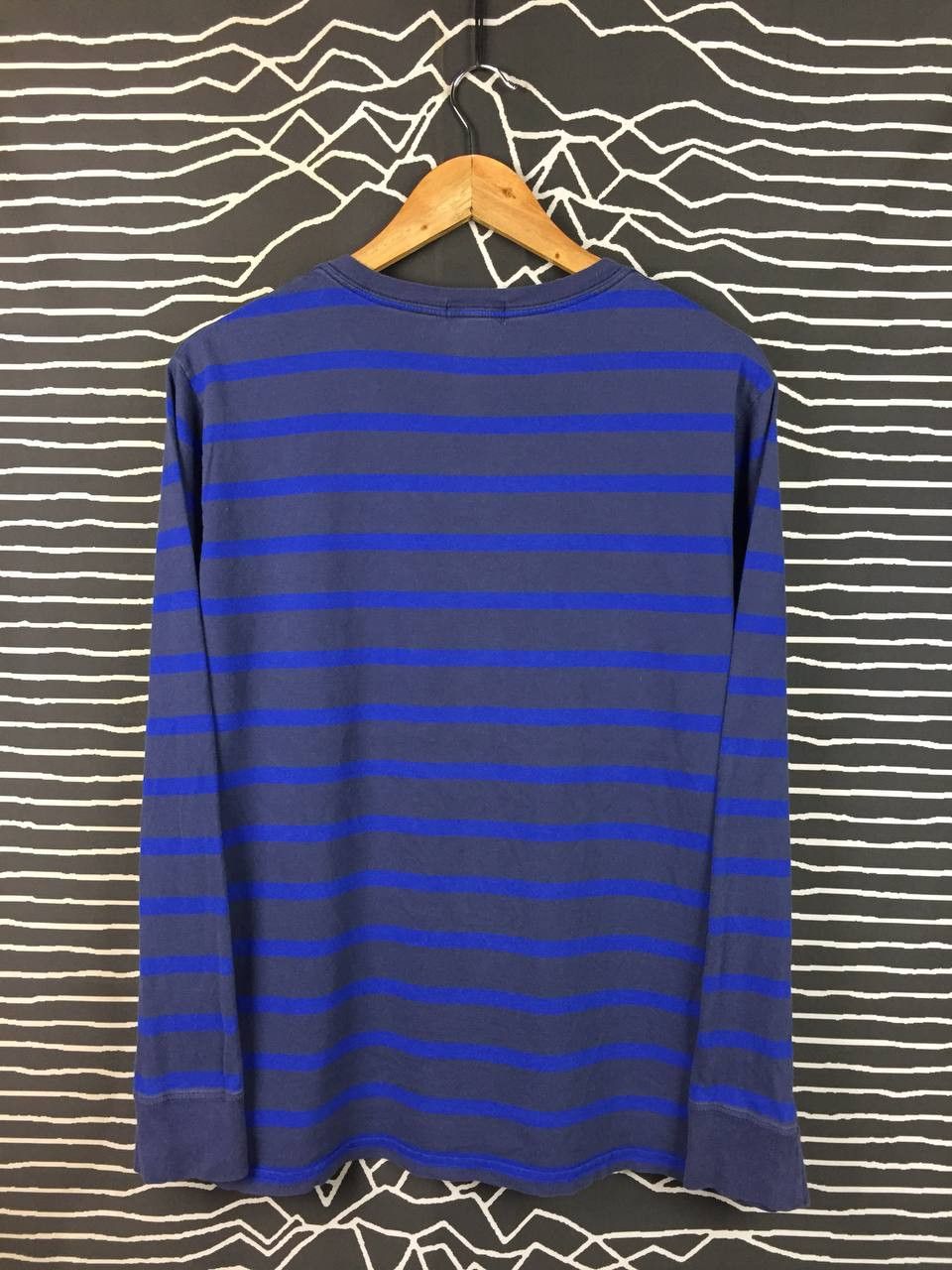Polo Ralph Lauren Vtg Polo Ralph Lauren Small Logo Striped Long Sleeve Tee Size US M / EU 48-50 / 2 - 5 Thumbnail