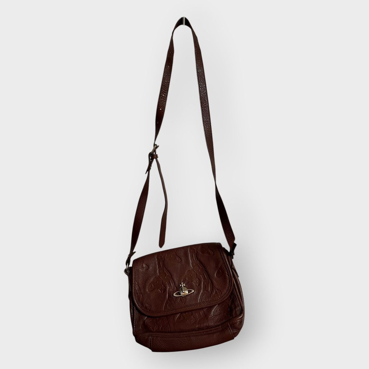 Vivienne Westwood Vivienne Westwood Golden Saturn Orb Messenger Bag Size ONE SIZE - 1 Thumbnail