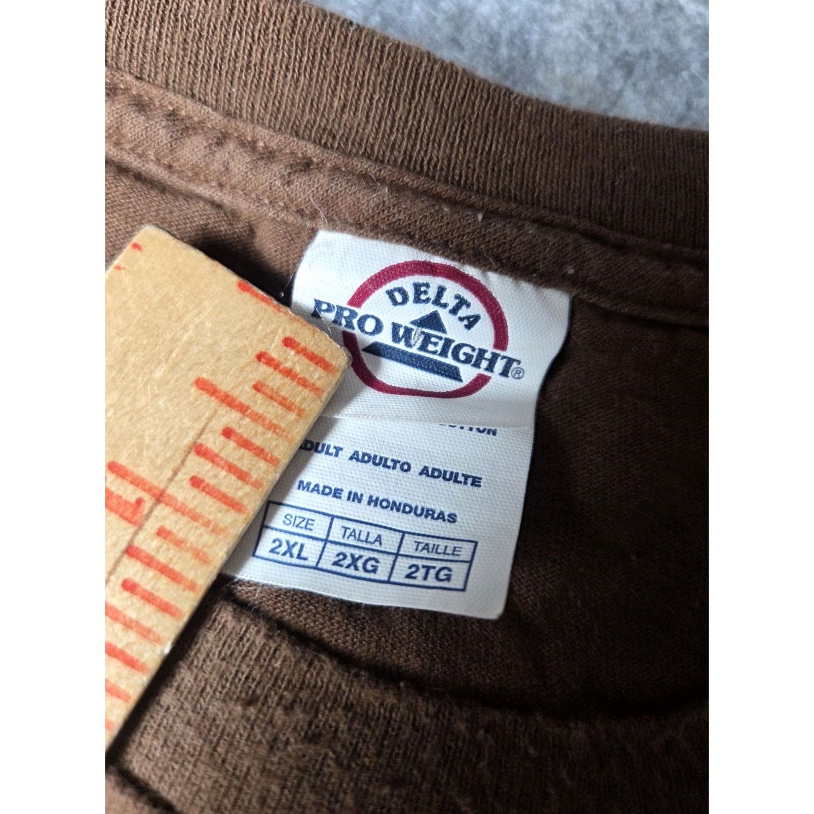 Delta Delta Pro Weight T Shirt Brown I'm A Fun Guy Short Sleeve 2XL Crew Neck Men Shirt Size US XXL / EU 58 / 5 - 3 Thumbnail