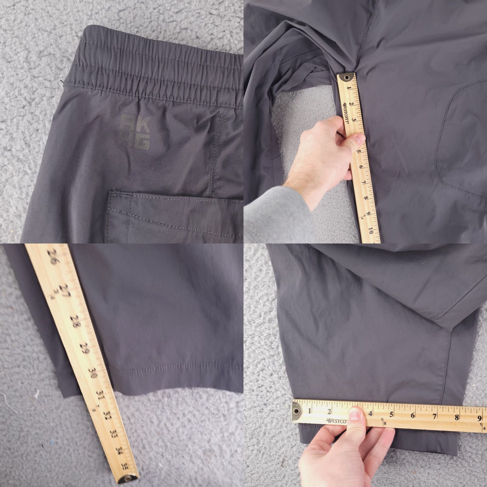 Vintage Alaskan Hardgear Pants Womens 16 Tall Gray Nylon Cargo Outdoor Hiking Shirt? Size 38" / US 16 / IT 52 - 8 Thumbnail