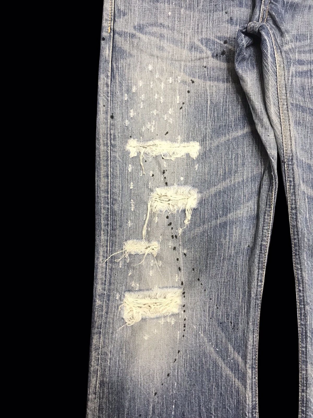 Edwin 💥BOOTCUT💥ARCHIVAL EDWIN DISTRSSD PAINT SPLATTER DENIM F170 Size US 32 / EU 48 - 6 Thumbnail