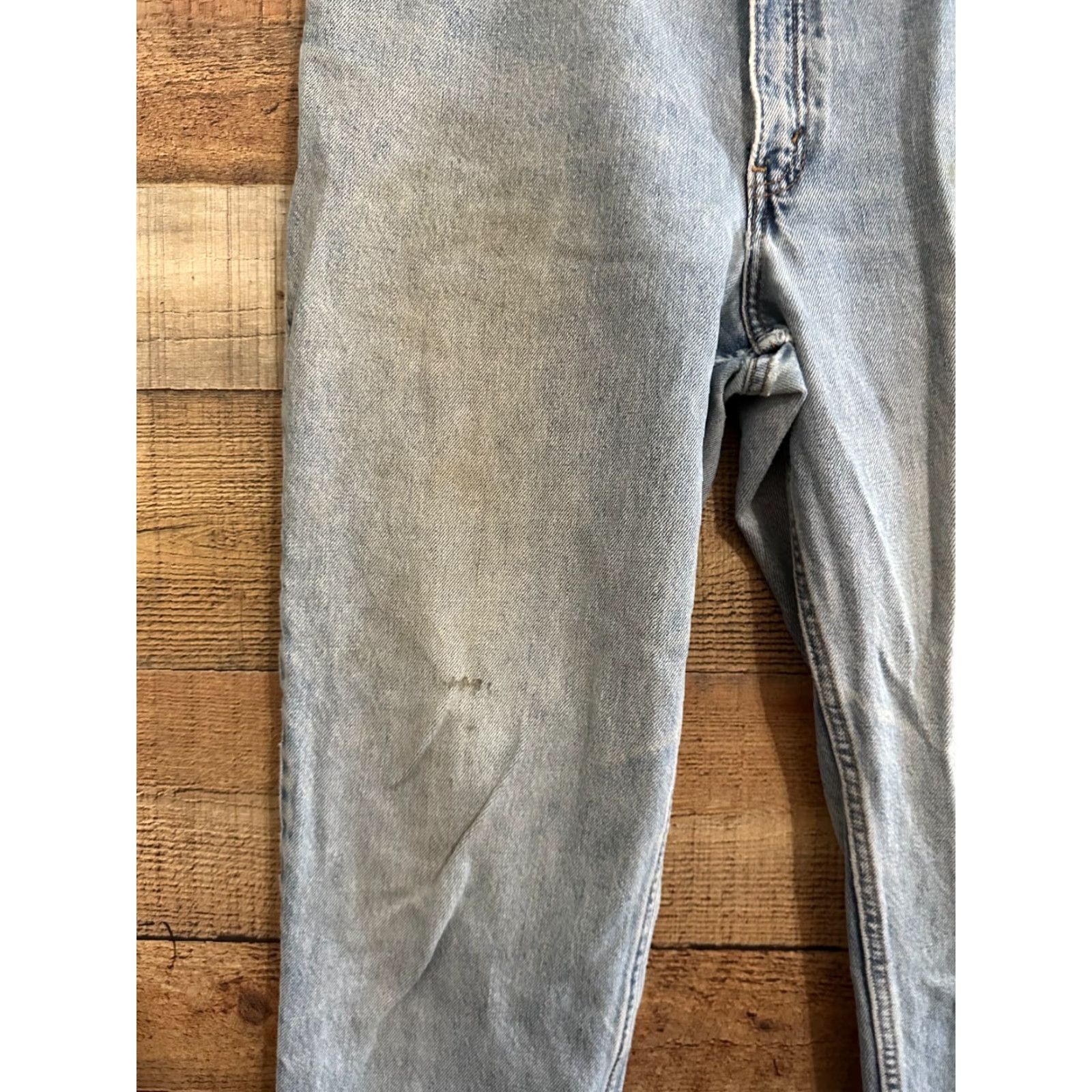 Levi's VINTAGE Levi's 550 Jeans Tapered Leg High Rise Size 14 Womens Blue Denim 100% Cotton Regular Fit Size 36" / US 14 / IT 50 - 3 Thumbnail