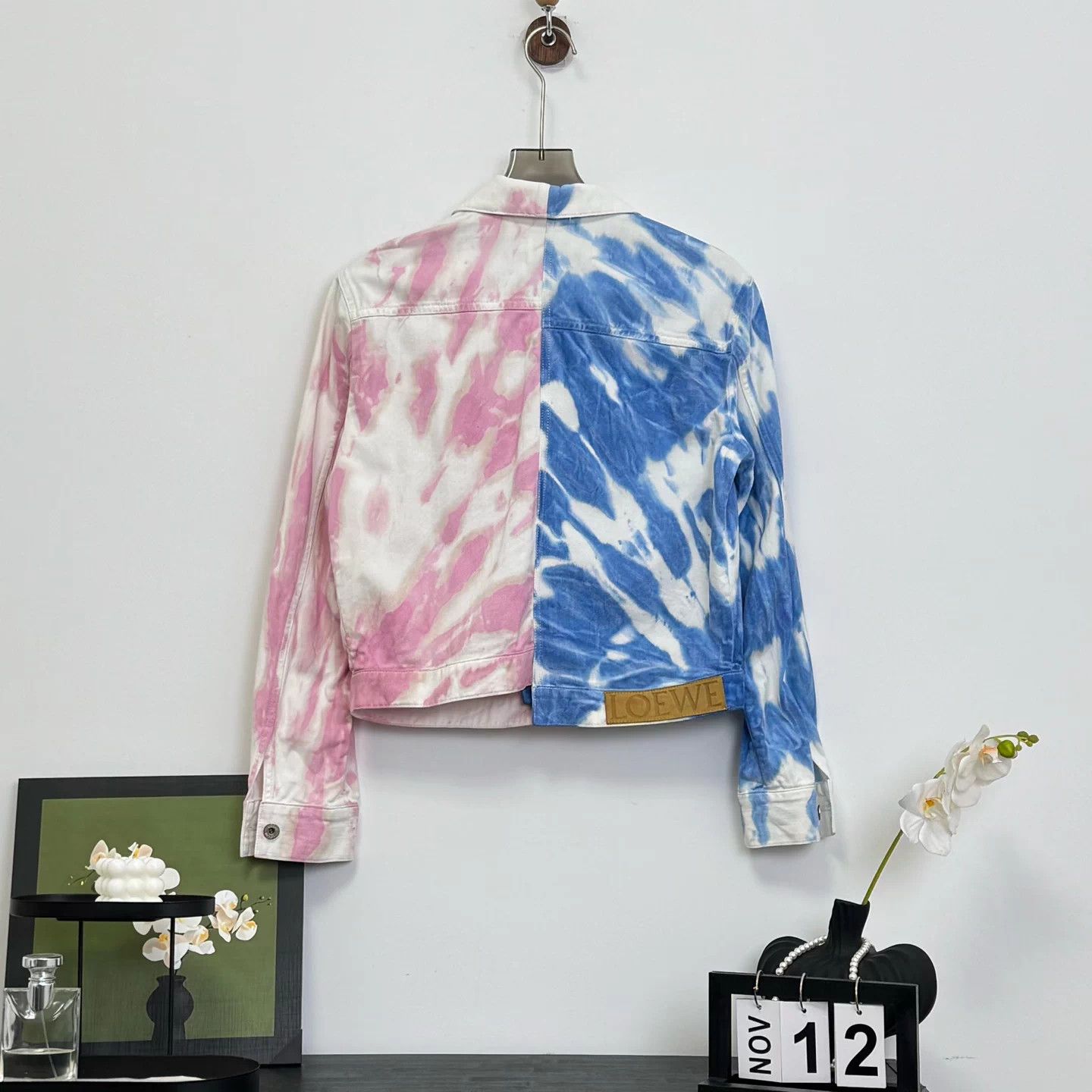 Loewe Loewe Irregular Color-Block Tie-Dye Denim Jacket Size US S / EU 44-46 / 1 - 2 Thumbnail